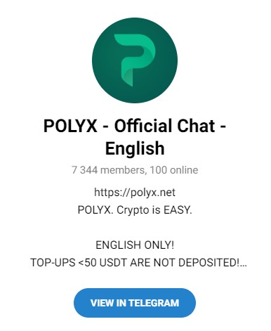 Телеграм Polyx